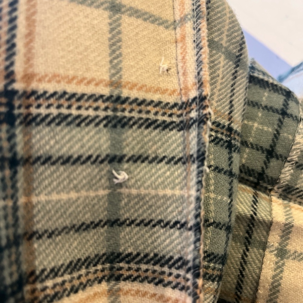 Vintage Tartan Pleated Plaid Wool Skirt 12 Green Academia Scottish Clan Chic 70s - Picture 11 of 11